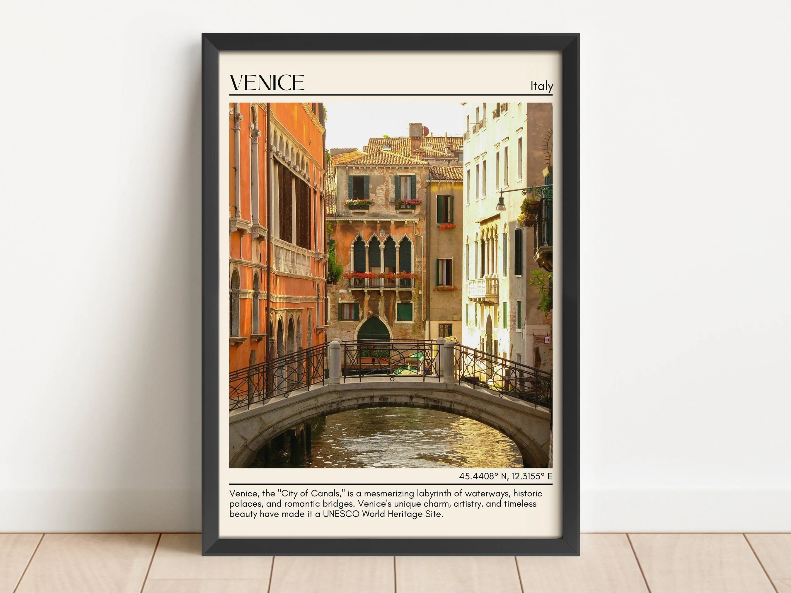 Venice Minimal Wall Art, Italy