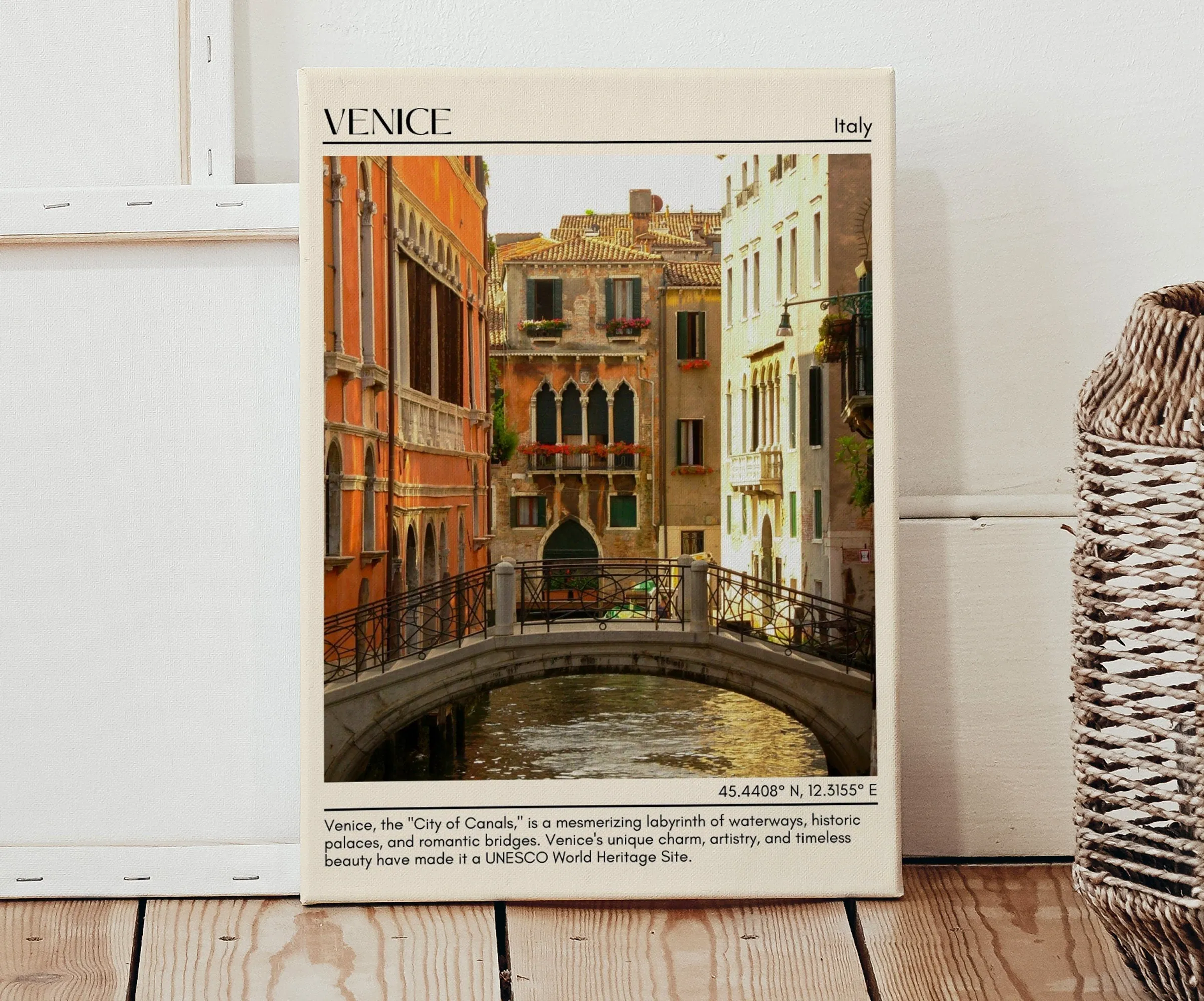 Venice Minimal Wall Art, Italy
