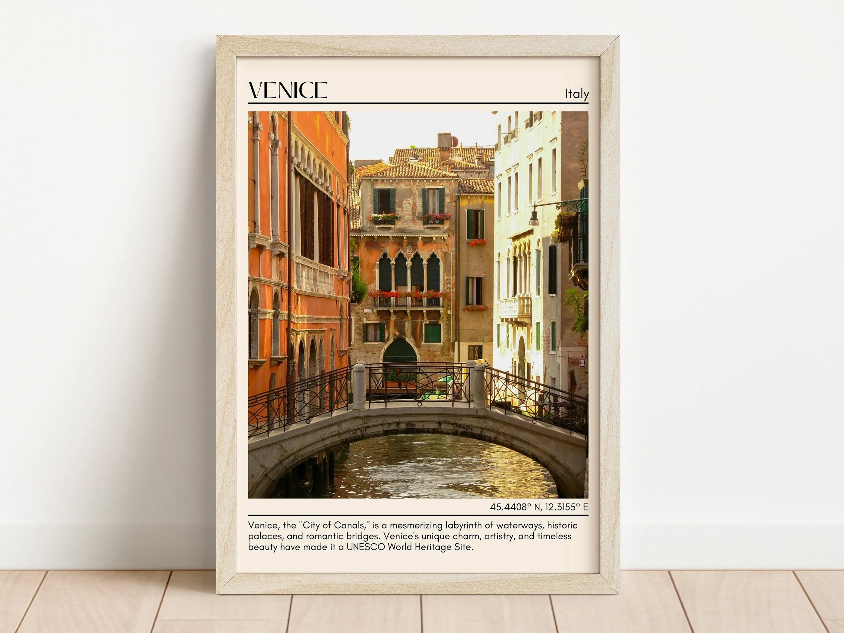 Venice Minimal Wall Art, Italy