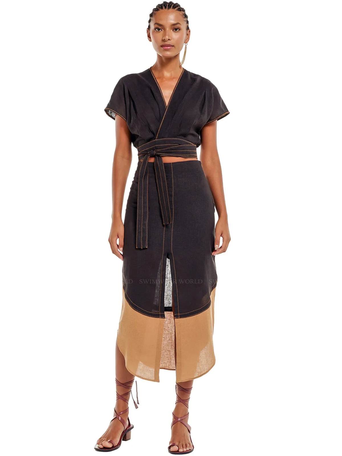Vera Blouse-Vicky Long Skirt ::RET