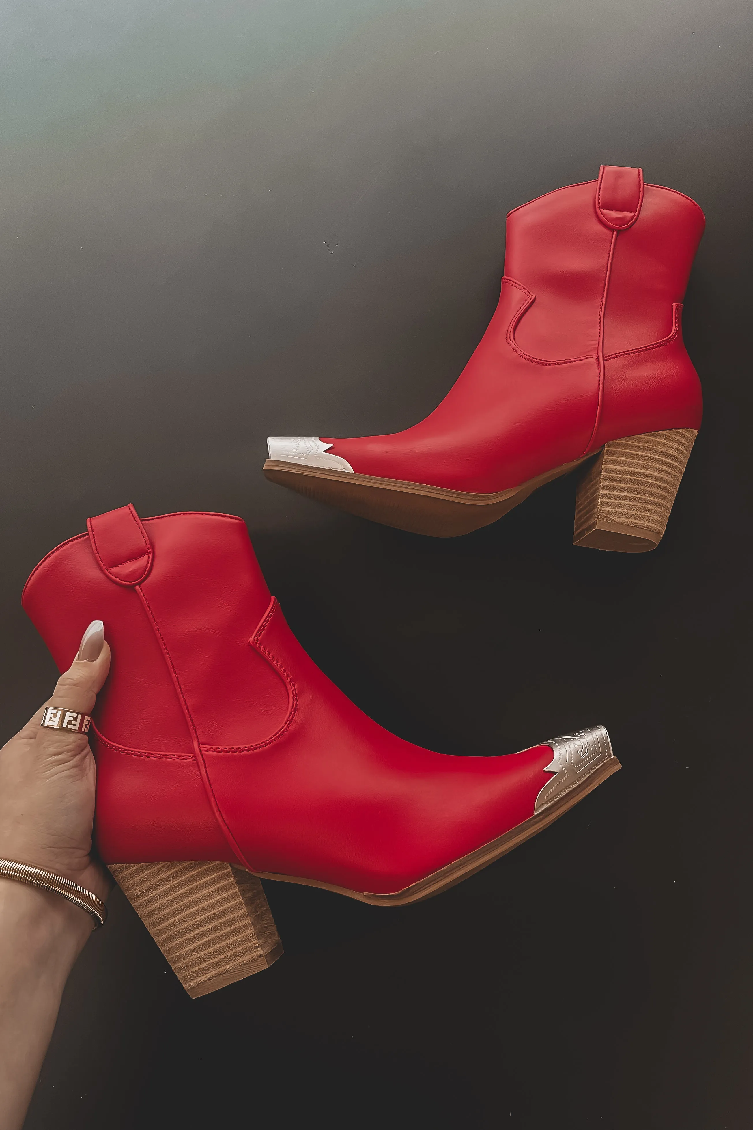 Walking In A Western Way Red Boots