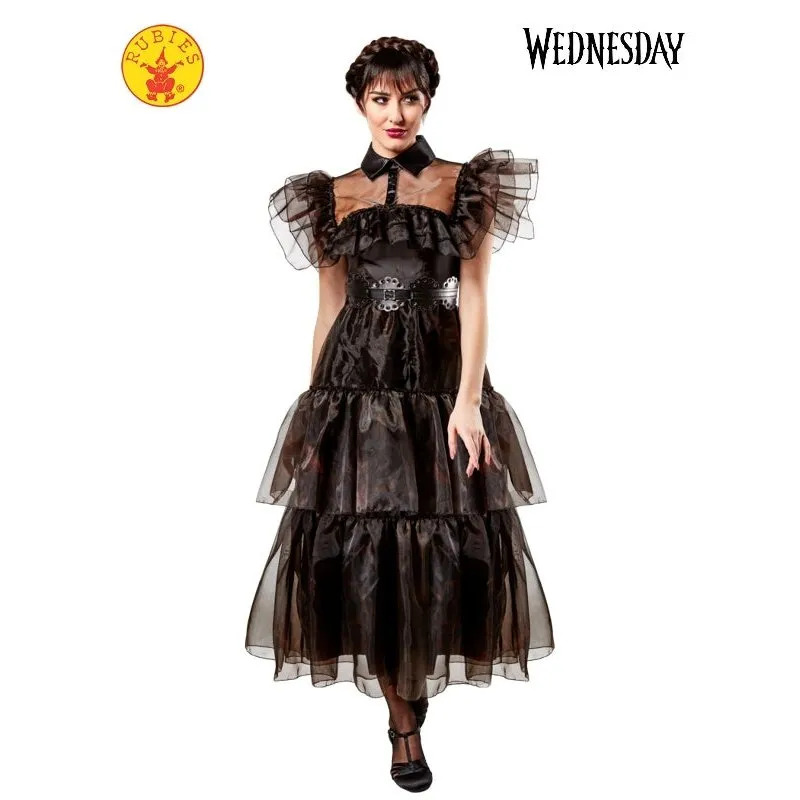 Wednesday Rave'N Deluxe Costume (Netflix), Adult