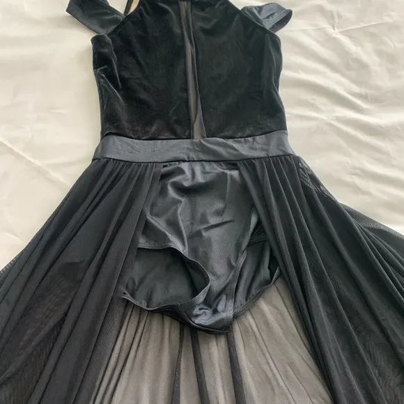 Weissman Dance Black dress costume for ballet, lyrical or contemporary