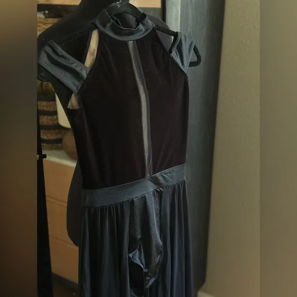 Weissman Dance Black dress costume for ballet, lyrical or contemporary