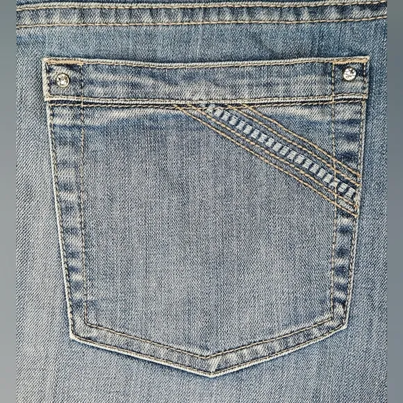 White House Black Market Denim Skirt Size 10