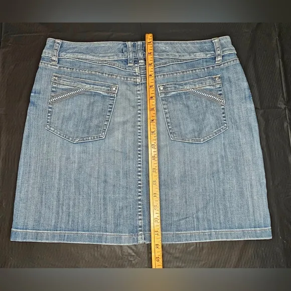 White House Black Market Denim Skirt Size 10