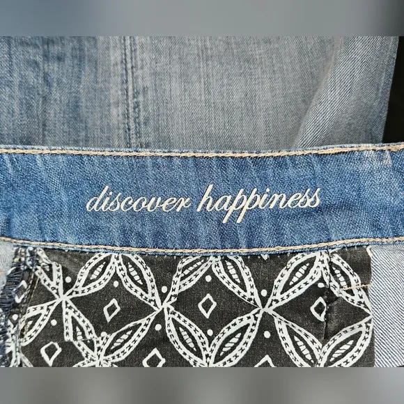 White House Black Market Denim Skirt Size 10