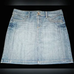 White House Black Market Denim Skirt Size 10