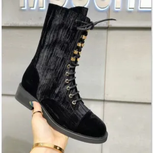women cow leather motorcycle boots