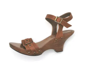WOMENS SIZE 7.5 - AMOR PARIS, Wooden Sandals VGUC B39