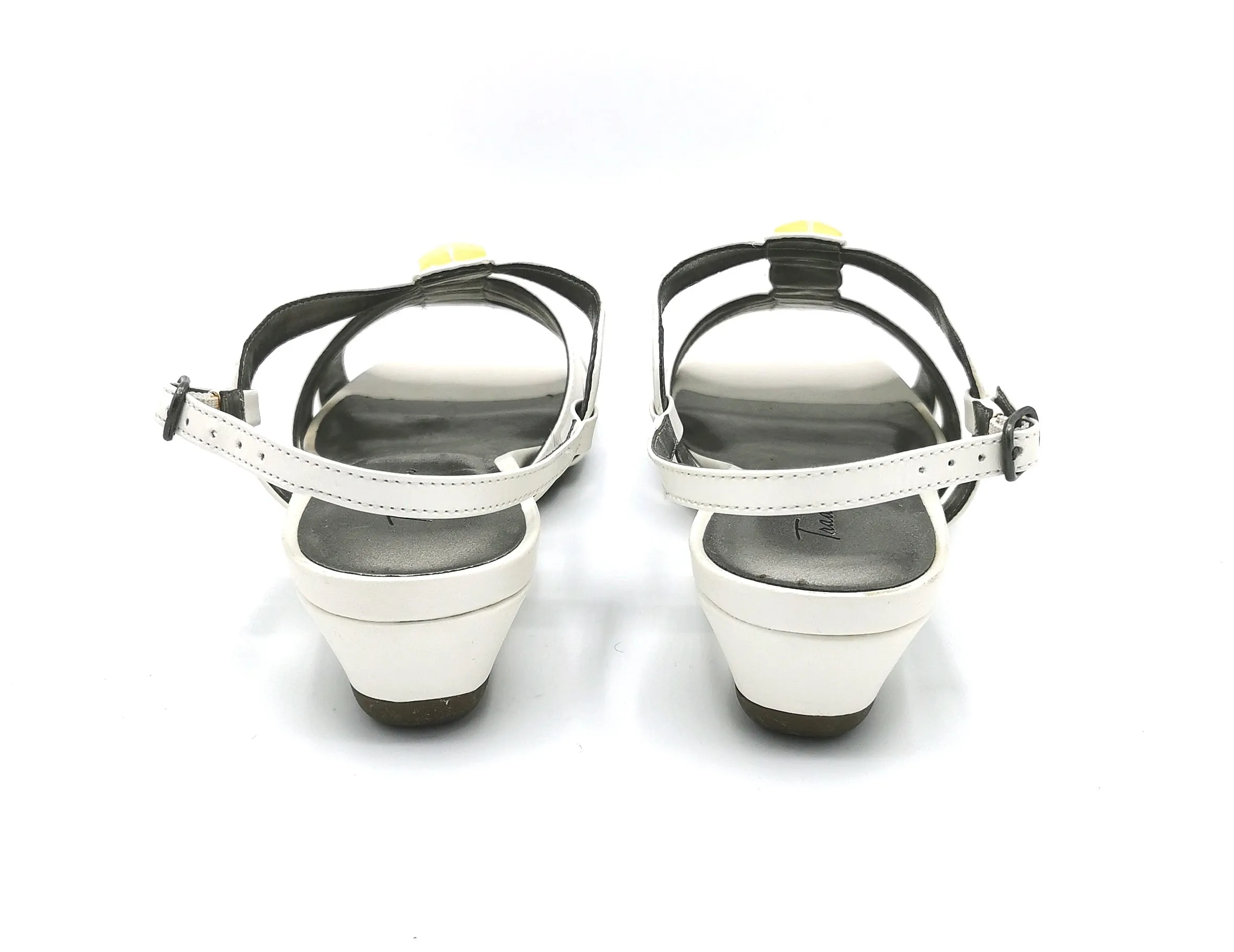 WOMENS SIZE 7M - TRADITION, White Dress Sandals VGUC B25
