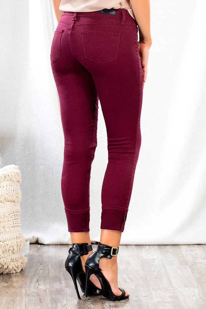YMI WannaBettaButt | Missy Hyperstretch Skinny Cranberry