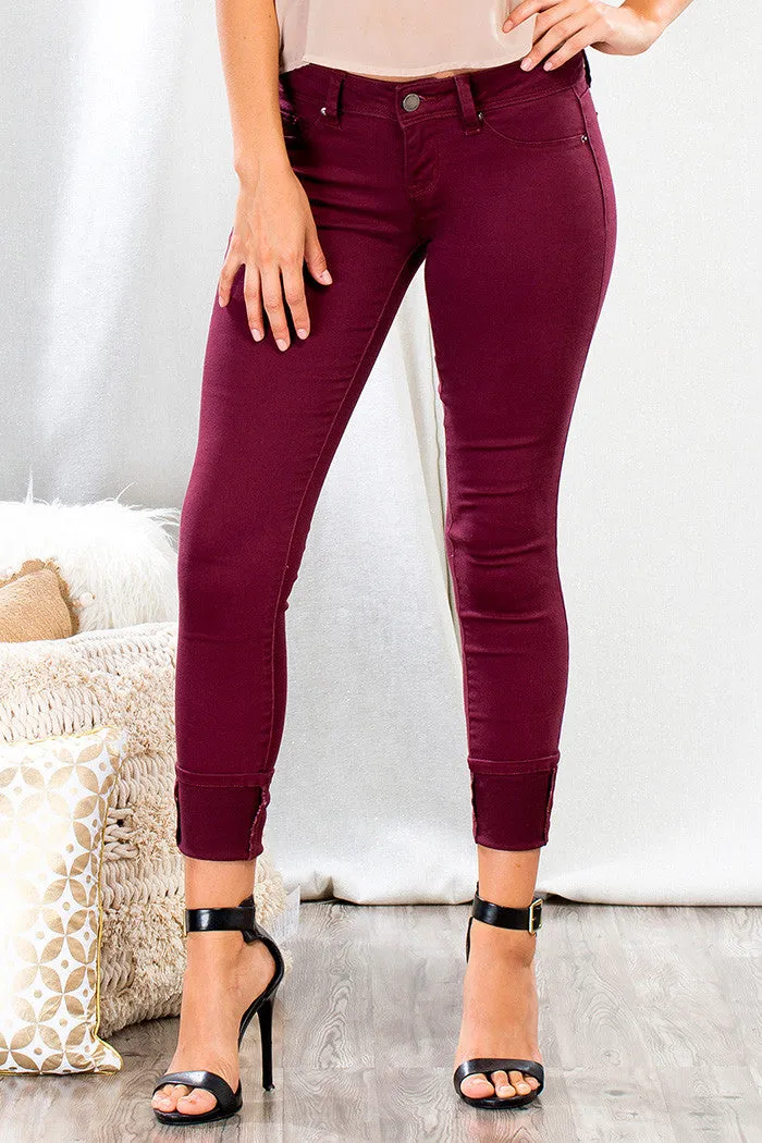 YMI WannaBettaButt | Missy Hyperstretch Skinny Cranberry