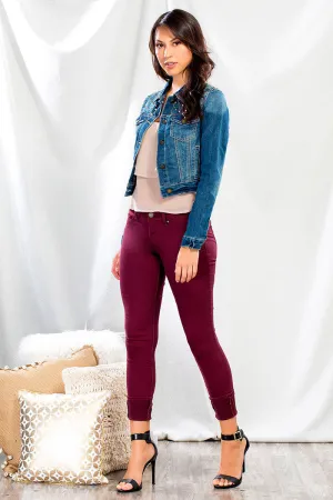 YMI WannaBettaButt | Missy Hyperstretch Skinny Cranberry